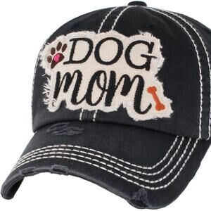 ❤️NWT❤️ Dog Mom Black Vintage Hat
